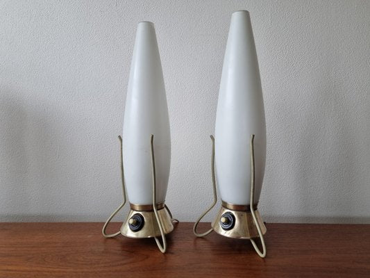 Mid-Century Zukov Rocket Table Lamps, 1960s, Set of 2-TZ-1162542