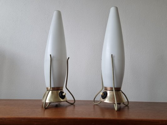 Mid-Century Zukov Rocket Table Lamps, 1960s, Set of 2-TZ-1162542