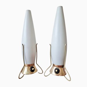 Mid-Century Zukov Rocket Table Lamps, 1960s, Set of 2-TZ-1162542