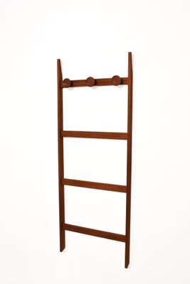 Mid-CenturyScandinavian Modern Light Brown Teak Coat Rack-JDR-1126076