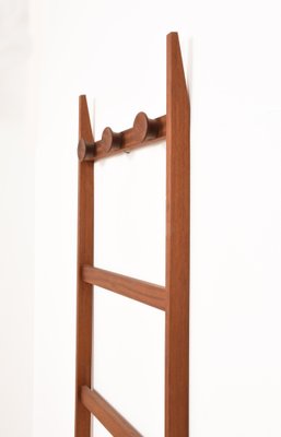 Mid-CenturyScandinavian Modern Light Brown Teak Coat Rack-JDR-1126076