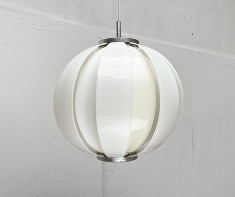 Mid-Cenutry Space Age Lamellar Moon Pendant Lamp, 1960s-UAH-2026927