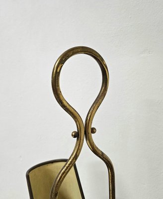 Mid-Hentury Umbrella Stand in Brass and Metal, Italy, 1950s-ZST-1725217