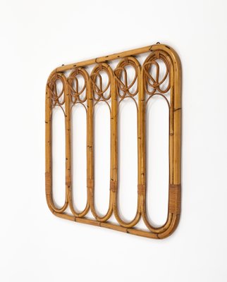 Midcentury Bamboo and Rattan Coat Rack Stand, Italy, 1960s-LYQ-1791334