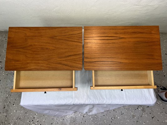 Midcentury Bedside Tables in Teak, 1960s-IJL-1702272