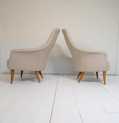 Midcentury Big Adam Lounge Chairs y Kerstin Horlin Holmquist from NK, Sweden, 1950s, Set of 2-UYK-1441735