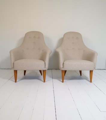 Midcentury Big Adam Lounge Chairs y Kerstin Horlin Holmquist from NK, Sweden, 1950s, Set of 2-UYK-1441735