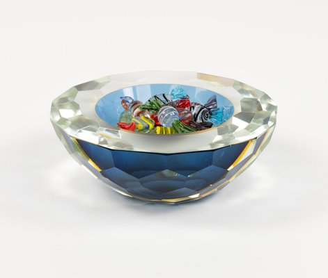 Midcentury Bowl in Murano Glass by Alessandro Mandruzzato, 1970s-LYQ-2024301