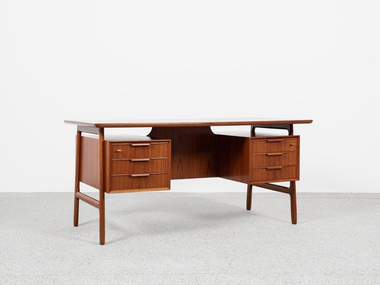 Midcentury Danish Desk in Teak by Omann Jun, 1960s-MF-2041501