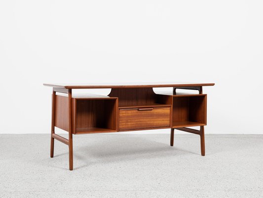 Midcentury Danish Desk in Teak by Omann Jun, 1960s-MF-2041501