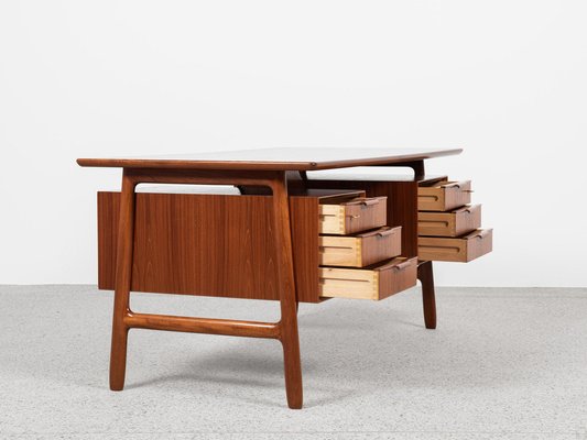 Midcentury Danish Desk in Teak by Omann Jun, 1960s-MF-2041501