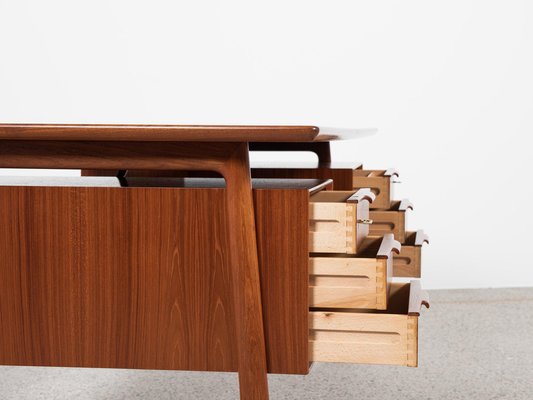 Midcentury Danish Desk in Teak by Omann Jun, 1960s-MF-2041501