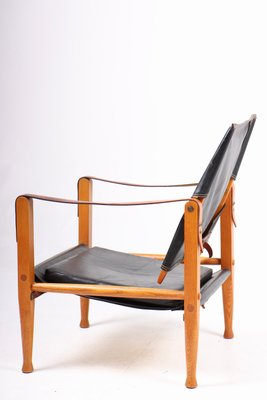 Midcentury Danish Lounge Chair in Patianted Leather by Kaare Klint for Rud. Rasmussen-FK-1254513