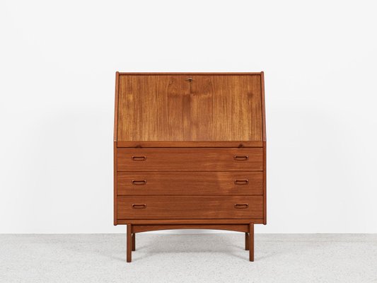 Midcentury Danish Secretaire in Teak from Bernhard Pedersen & Søn, 1960s-MF-2024079