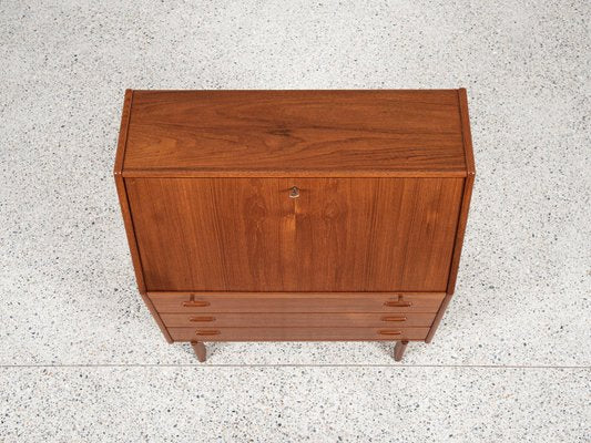 Midcentury Danish Secretaire in Teak from Bernhard Pedersen & Søn, 1960s-MF-2024079