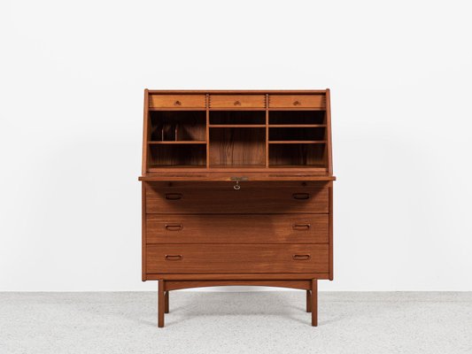 Midcentury Danish Secretaire in Teak from Bernhard Pedersen & Søn, 1960s-MF-2024079