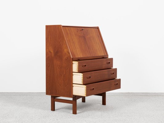 Midcentury Danish Secretaire in Teak from Bernhard Pedersen & Søn, 1960s-MF-2024079