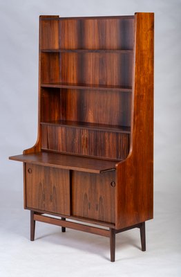 Midcentury Danish Secretaire with Book Shelf in Rosewood by Nexø, 1964-ZGQ-2038146