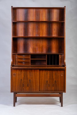 Midcentury Danish Secretaire with Book Shelf in Rosewood by Nexø, 1964-ZGQ-2038146