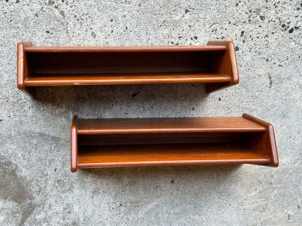 Midcentury Danish Teak Nightstands by Aksel Kjærgaard for Odder Møbelfabrik, 1960s, Set of 2