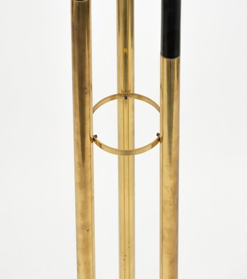 Midcentury Floor Lamp in Brass and Murano Glass, 1970s-LYQ-2035236