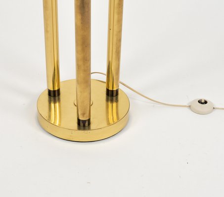 Midcentury Floor Lamp in Brass and Murano Glass, 1970s-LYQ-2035236