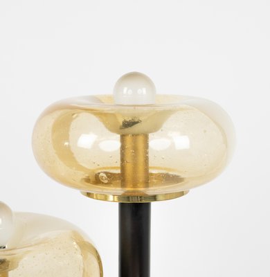 Midcentury Floor Lamp in Brass and Murano Glass, 1970s-LYQ-2035236