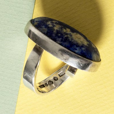 Midcentury Lapis Lazuli Ring by Cecilia Johansson, 1975-NL-1820368