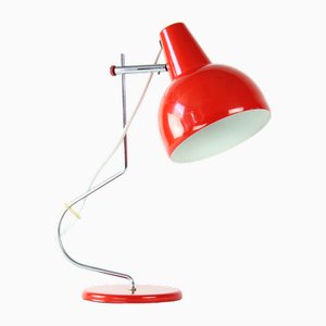 Midcentury Lidokov L193 Table Lamp in Red Metal by Josef Hurka, 1960s-UL-1977230