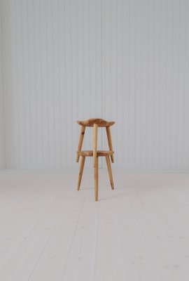 Midcentury Modern Sculptural Stools in Pine by Norsk Husflid, 1960s, Set of 2-UYK-1807449