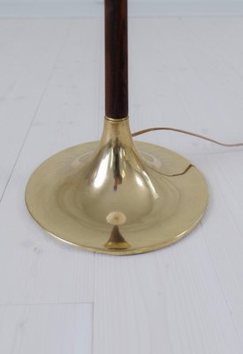 Midcentury Modern Trumpet Shaped Brass Floor Lamp, 1960s-UYK-1808282