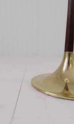 Midcentury Modern Trumpet Shaped Brass Floor Lamp, 1960s-UYK-1808282