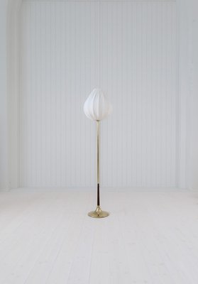 Midcentury Modern Trumpet Shaped Brass Floor Lamp, 1960s-UYK-1808282