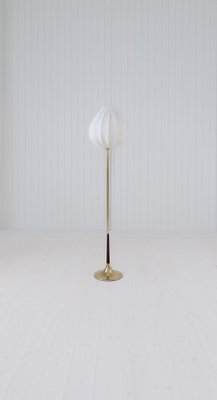 Midcentury Modern Trumpet Shaped Brass Floor Lamp, 1960s-UYK-1808282