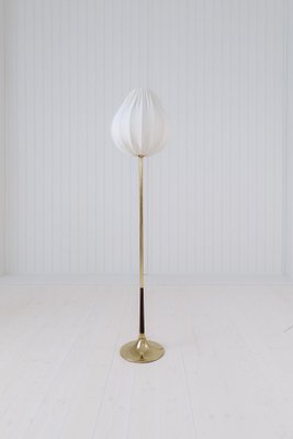 Midcentury Modern Trumpet Shaped Brass Floor Lamp, 1960s-UYK-1808282