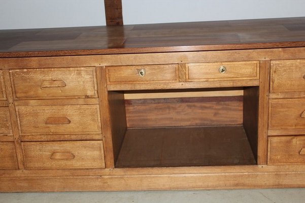 Midcentury Oak & Mahogany Trade Counter-RVK-1317937