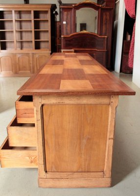 Midcentury Oak & Mahogany Trade Counter-RVK-1317937