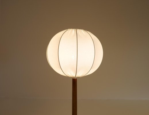 Midcentury Solid Teak Table Lamp, Sweden, 1960s-UYK-1256822