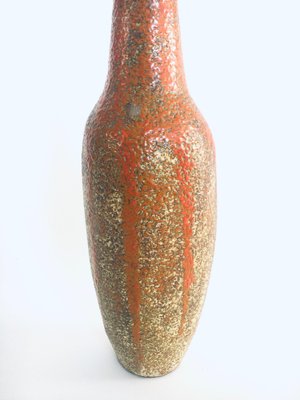 Midcentury Studio Pottery Tall Thick Glazed Vase, 1960s-RQV-1290581