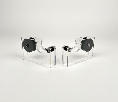 Midcentury Tape Dispensers in Acrylic Glass by Felice Antonio Botta, Italy, 1970s, Set of 2-LYQ-1258000