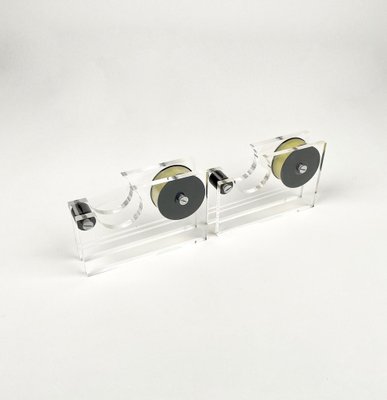 Midcentury Tape Dispensers in Acrylic Glass by Felice Antonio Botta, Italy, 1970s, Set of 2-LYQ-1258000