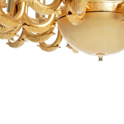 Middle Eastern 24-Light Chandelier in Brass, 1950s-UL-946554