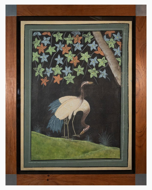 Middle Eastern Artist, Two Herons, 19th or 20th Century, Gouache