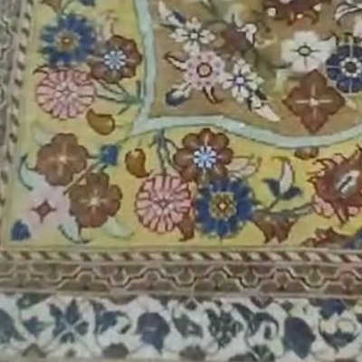 Middle Eastern Gohum Silk Palace Rug by Mohammad Chamshidy-TCS-1759608