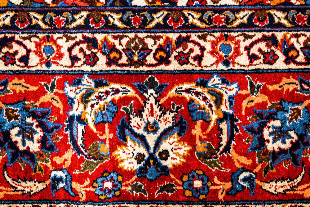 Middle Eastern Hand-Knotted Rug, 1900s