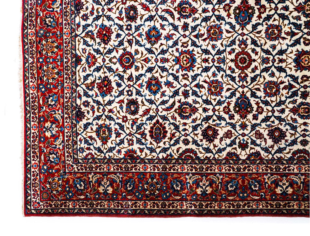 Middle Eastern Hand-Knotted Rug, 1900s