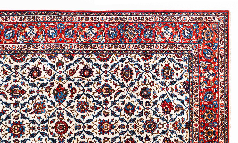 Middle Eastern Hand-Knotted Rug, 1900s