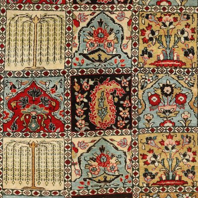 Middle Eastern Kum Rug in Wool-VMM-2026536