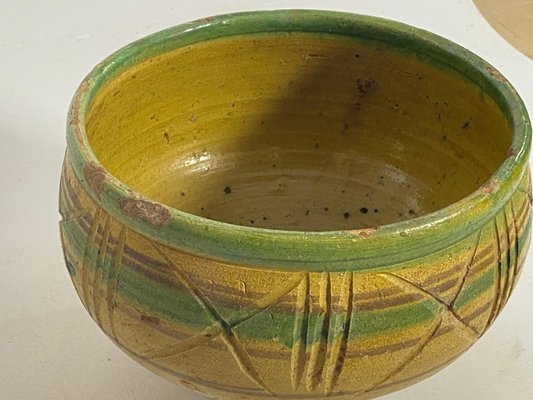 Middle Eastern Pottery Art Bowl-UR-1746570