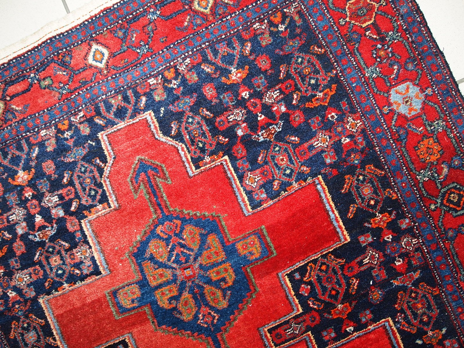 Middle Eastern Senneh Rug, 1960s